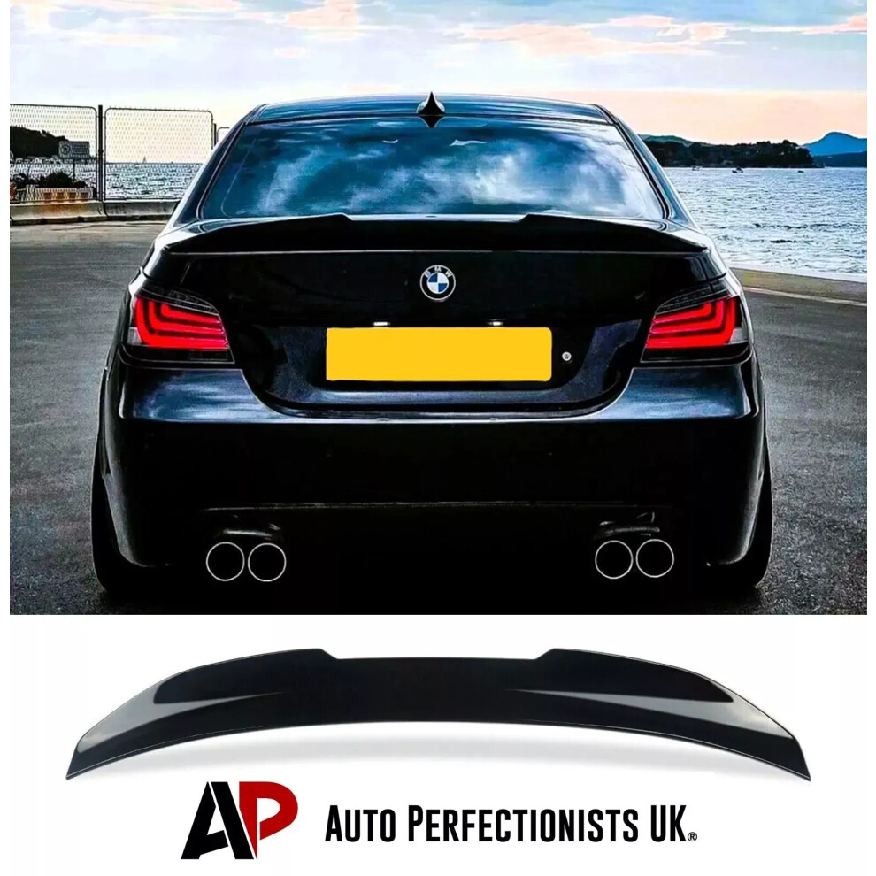 For Bmw 5 Series M5 E60 Rear High Kick Ducktail Psm Spoiler Boot Wing Black 5061072664540