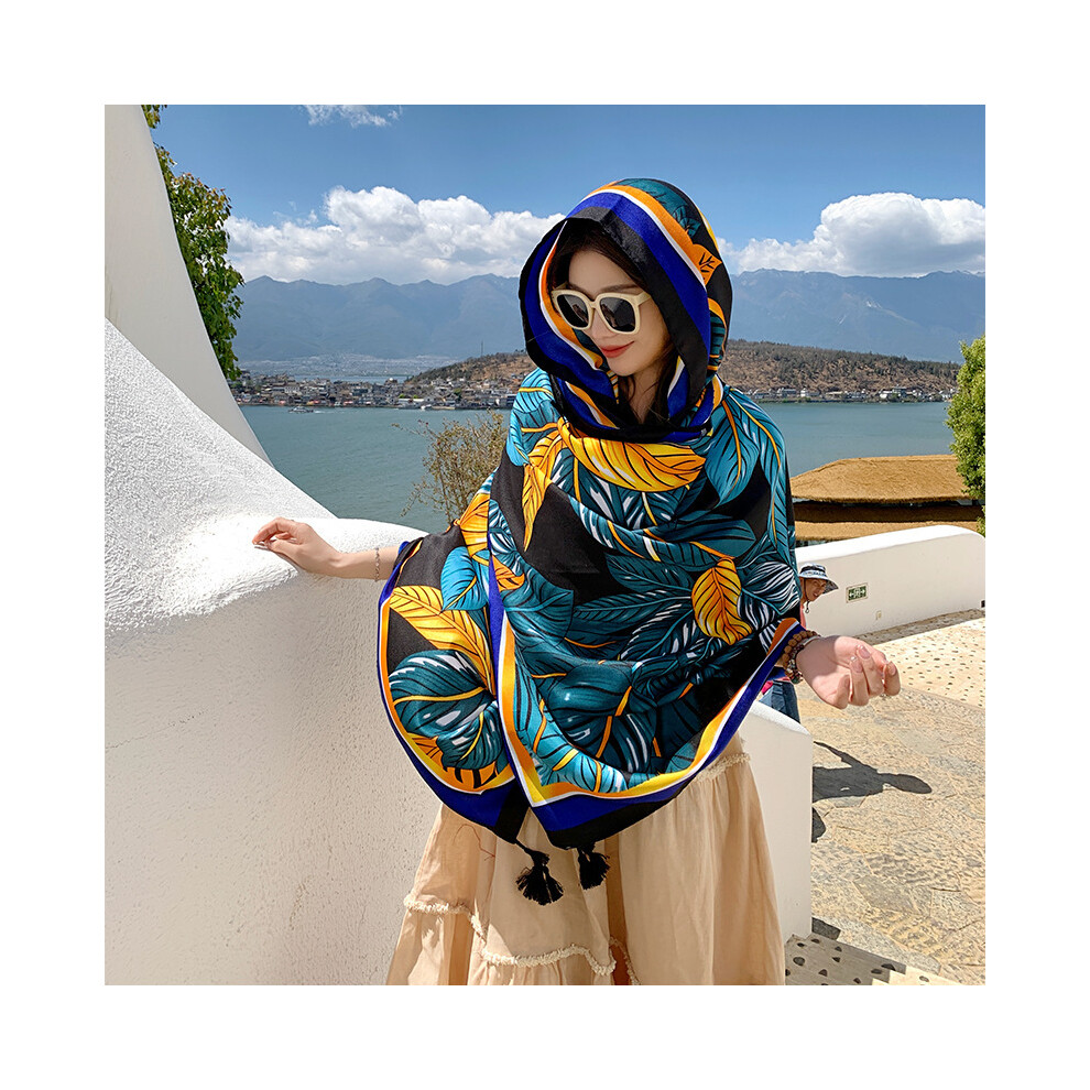 (39236-Main Picture, 180*95cm) Summer thin style exterior with ethnic scarf sunscreen shawl fashionable beach scarf-image-OPC-PHT6MNW-NEW