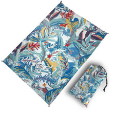 (1.4*2, Style 1) Printed Beach Blanket Anti-sand-extra Large Mat For Outdoor Picnic -waterproof Foldable With Portable Trip Camping Fishing Pile