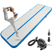 10FT Air Mat Inflatable Tumbling Gymnastics Mat Yoga Mat with Pump