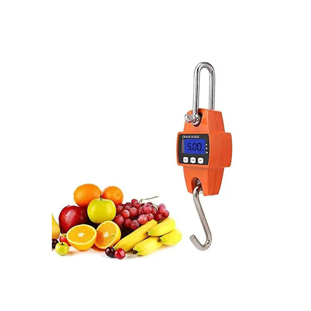 (As show, One size) Digital Hanging Scale, Electronic Crane Scale 0.5-300kgindustrial Scale Micro Metal Hook Scale Hook Scale Portable Hook Scale