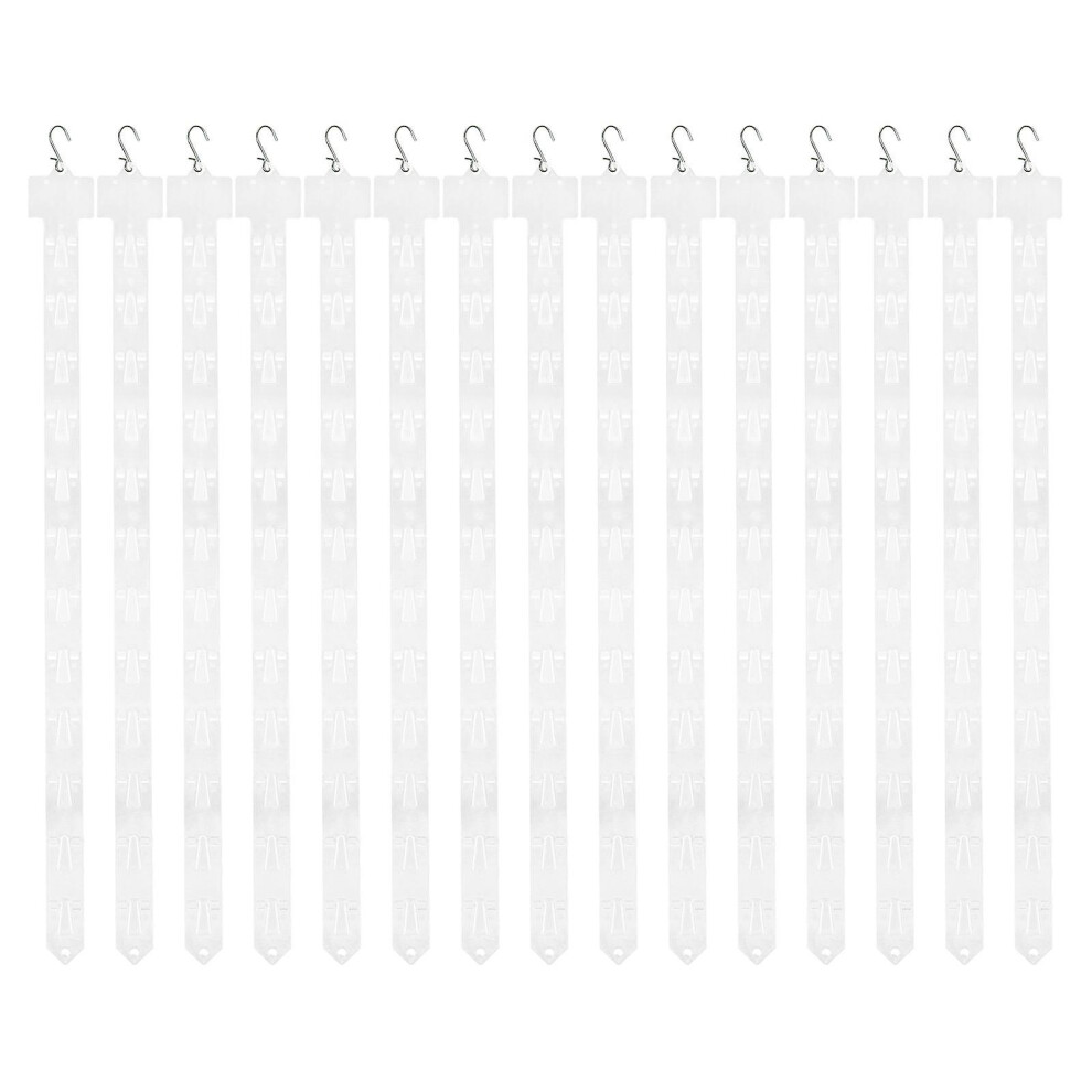(As show, One size) 20pcs Merchandise Hanging Strip Goods Display Hanger Merchandise Showing Strip