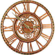 (As show, One size) Outdoor Wall Clock, 30cm Retro Waterproof Garden Clock for Kitchen Living Room 3D Industrial Wall Clock -TickenOutdoor Waterproof Garden Vintage Livin