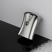 (As show, One size) New Mini Portable Electric Shaver Rechargeable Male Shaver Washable Beard Knife silver