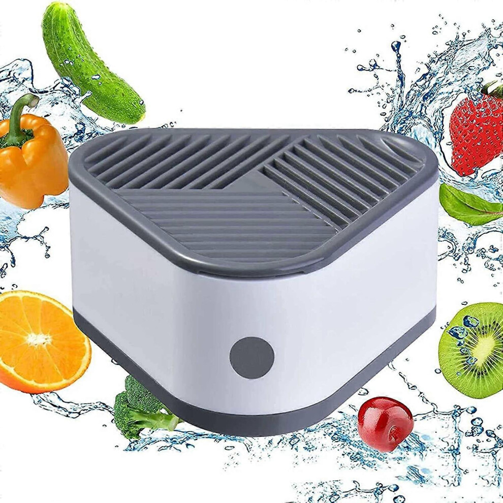 (As show, One size) Ultrasonic Fruit and Vegetable Cleaner, Fruit and Vegetable Washing Machine, USB Wireless Food Purifier, for Cleaning Fruits and V