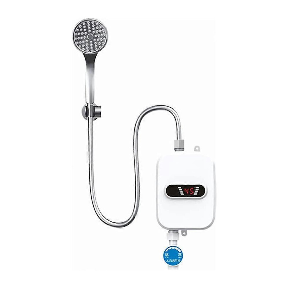 (As show, One size) 3500W Electric Water Heater Mini Instant Water Heater Kitchen Faucet 220V EU Plug