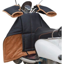Tablier de protection pour jambes de scooter avec gants de guidon, housse de protection pour jambes de scooter, housse de moto épaisse et coupe-vent