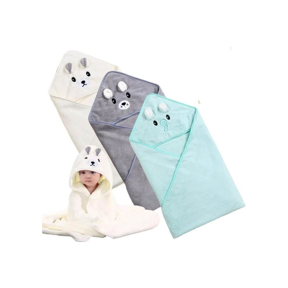 Serviette de bain pour bébé, cape de bain à capuche pour bébé, lot de 3 serviettes de bain pour bébé, serviette de bain à capuche pour bébé