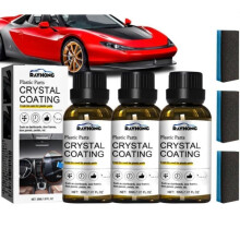 Rénovateur plastique extérieur pour voiture, revêtement cristal 3 pièces, nettoyant plastique intérieur pour abri de jardin
