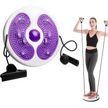 Disque de fitness Twist Disc avec corde de traction, planche d'équilibre multifonctionnelle, pédale abdominale