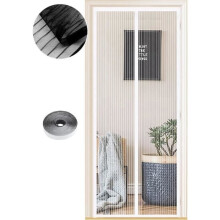 Moustiquaire magnétique pour porte et fenêtre 120 x 210 cm, fermeture automatique, anti-mouches, installation sans perçage.
