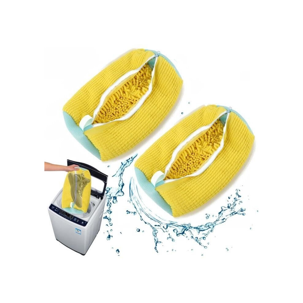 Sacs à linge réutilisables pour chaussures, sac de lavage portable pour machine à laver les chaussures avec fermeture éclair