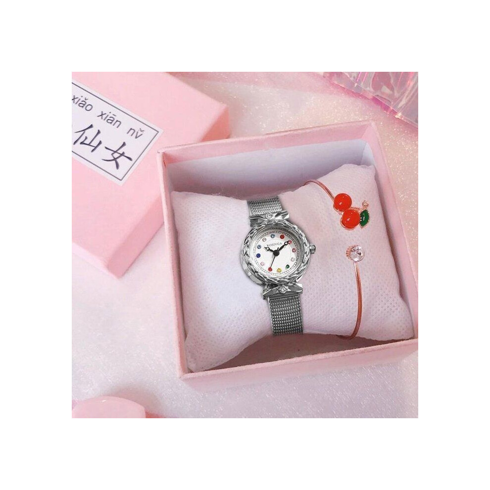 Coffret montre pour femme, petite amie, amie, chère - Coffret montre chic - 2 bracelets femme - Collier femme élégant