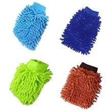 gants de lavage, gants de lavage de voiture, gants de lavage en microfibre, pour le nettoyage de la cuisine et de la voiture, 4 pièces
