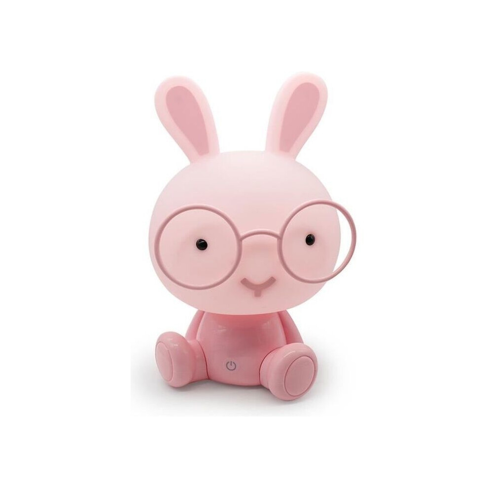 Lampe de chevet LED en forme de lapin pour chambre de bébé, jolie veilleuse, cadeau de Noël, décoration de chevet, lunettes pour enfants