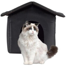 Maison pour chat d'extérieur, abri pour chats errants, maison pour chat et chien, tente pour chat pliable et résistante aux intempéries,