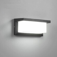 Applique murale d'extérieur moderne, LED 18 W, étanche IP65, aluminium, éclairage anthracite, luminaire décoratif, pour cour et jardin