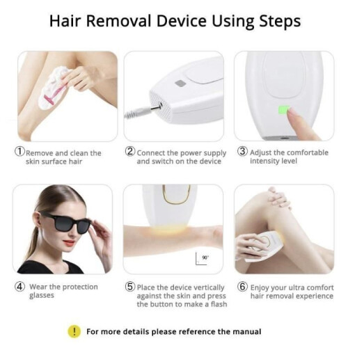 Kit d'épilation laser - Blanc 1