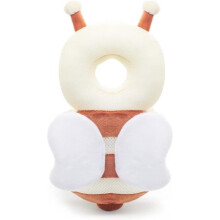 Coussin de protection pour la tête de bébé, doux, respirant et réglable, pour enfants de 4 à 24 mois, motif abeille