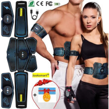 Électrostimulateur musculaire rechargeable par USB, ceinture abdominale, appareil de musculation électrique pour hommes et femmes
