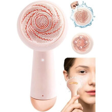 Brosse nettoyante visage en silicone sans BPA, vibrante et rotative à ultrasons, démaquillante, massage facial, idéale pour lutter contre le
