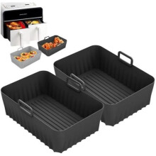Accessoires pour friteuse à air, lot de 2 moules pour friteuse à air Ninja Foodi 9,5 L, accessoires pour friteuse à air, moule en silicone pour