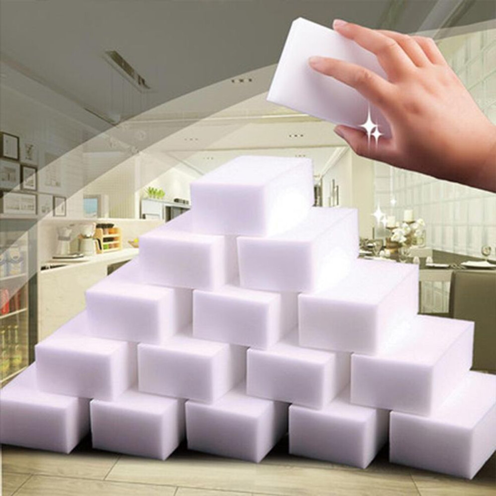 10pcswhite Melamine Sponge Magic Sponge Eraser For Kitchen Office Bathroom Accessory