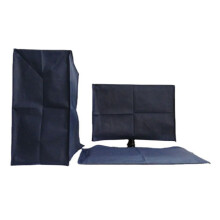 (22IN) 3pcs Nonwovens Desktop Computer Dust Cover Blue Computer Protective Cover Lcd Screen Cover Computer