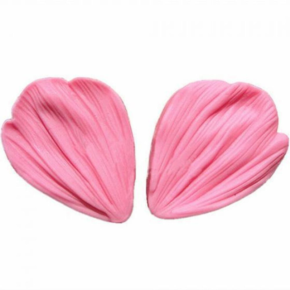 1 Pair Pink 3D Flower Petals Fondant Cake Mold Decoration Chocolate Moulds