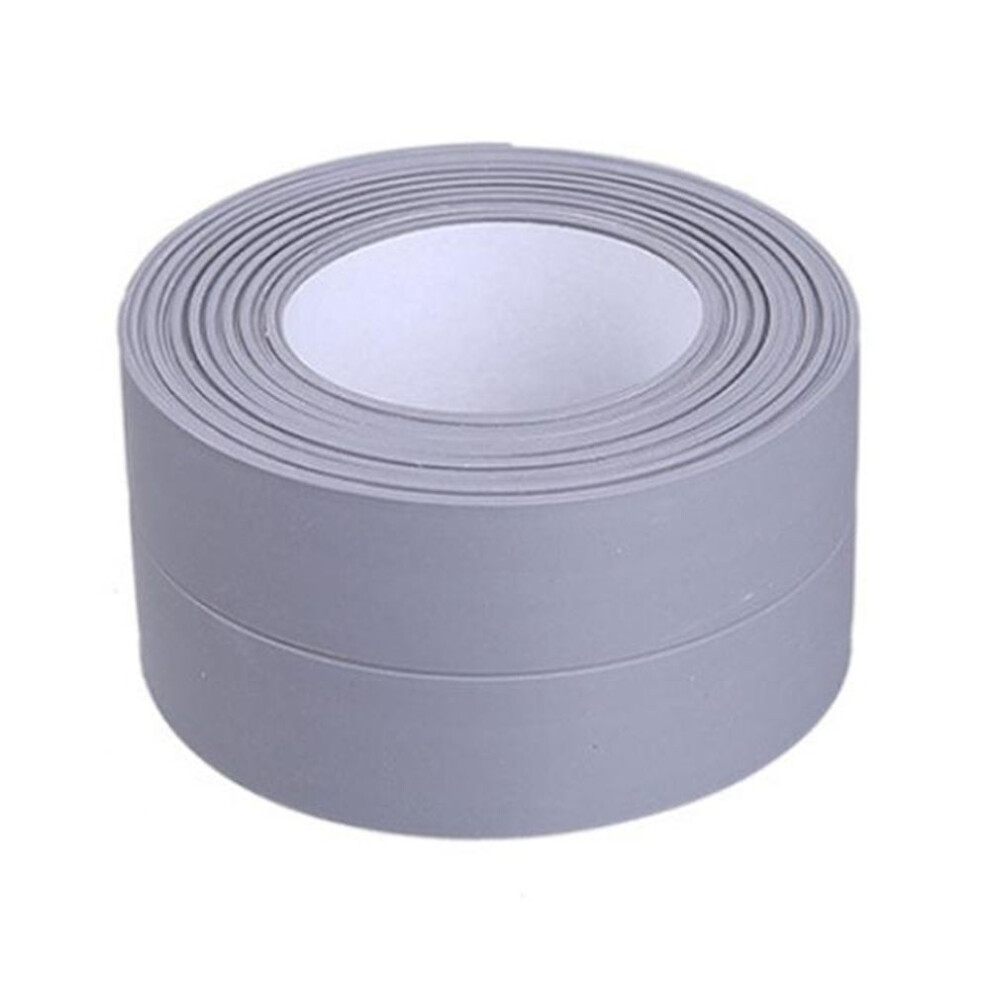 (grey, 2.2cm*3.2m) 3.2m Bathroom Kitchen Shower Waterproof Mould-proof Tape Sink Bath Sealing Strip Tape Self Adhesive