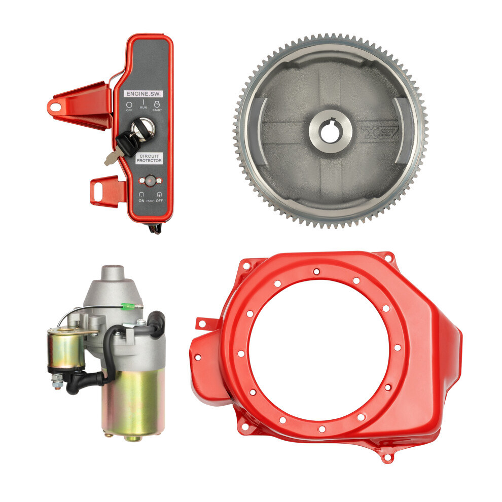 12V Electric Flywheel Starter Motor Kit For Honda Gx160 And Gx200 763508673670