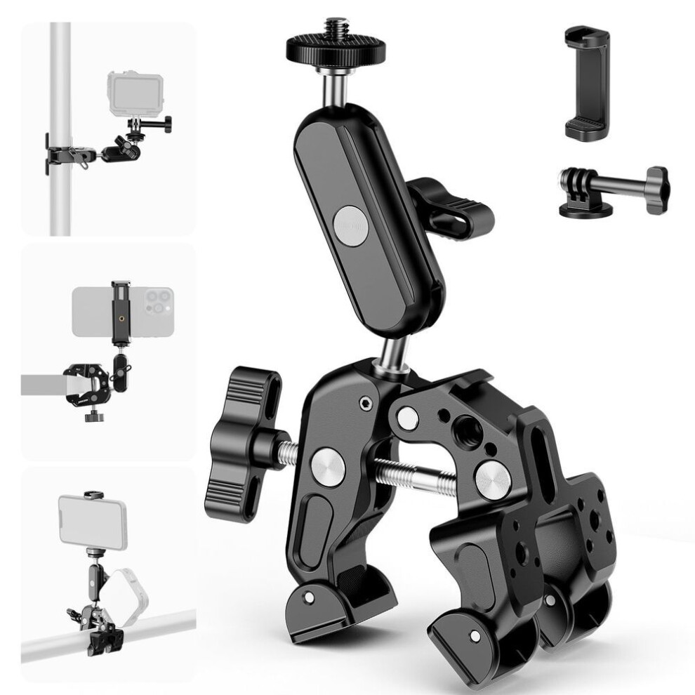 Neewer [Neewer] St88 Magic Arm Clamp With Ball Head – Camera Mount Black