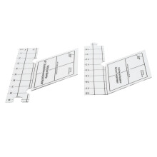 18 Zoll Doppelstreifen-Nählineal, langlebig, mit 60 Diamantmuster für Designer~