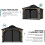 (Black) 10x10 ft Gazebo Replacement Mosquito Netting 6