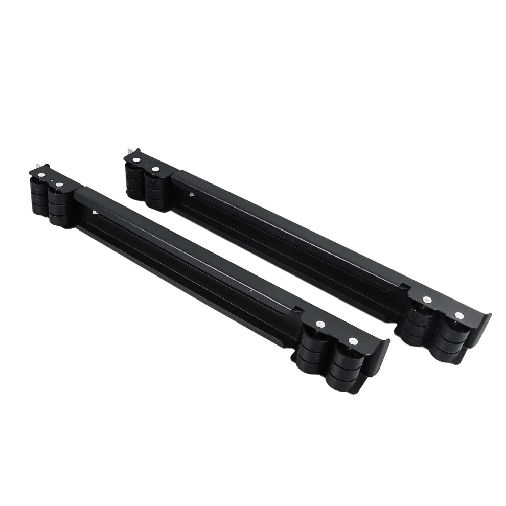 Heavy Duty Extendable Appliance Rollers Mobile Washing Machine Base Furniture Washing Machine Dolly with 24 Roller Brake Black