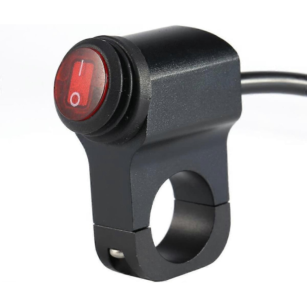 (As Show, One Size) 12V 16A Motorcycle Waterproof Handlebar Head Fog Spot On Off Switch Light