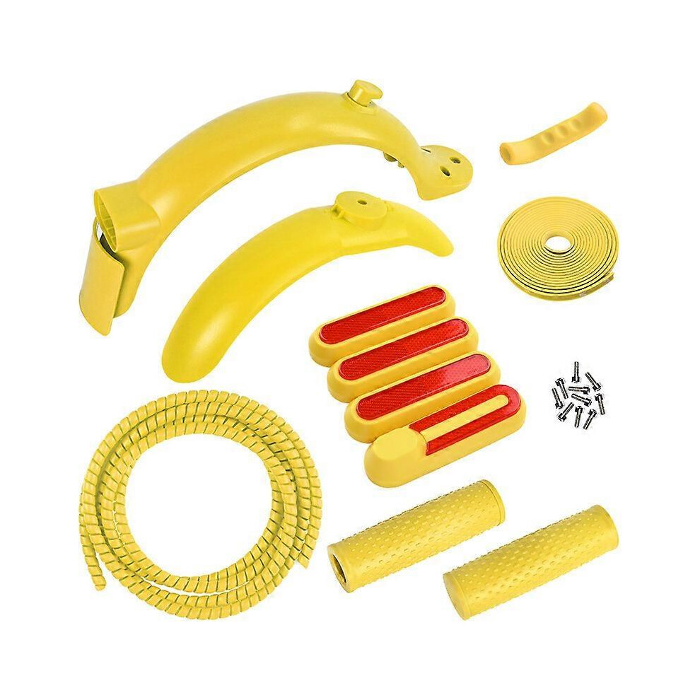 (As show, One size) Fender Handlebars Grip For Xiaomi M365 Pro 2 Scooter Parts,yellow