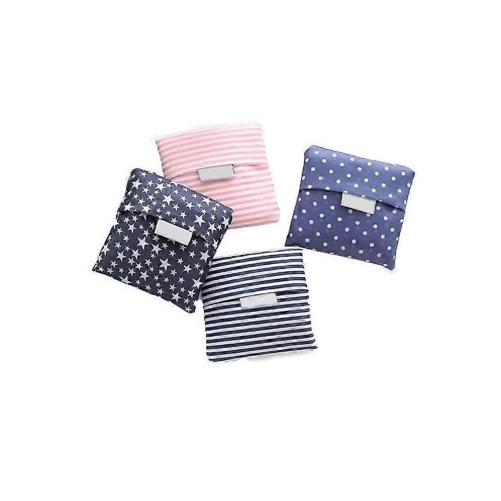 (As show, One size) 4PCS Foldable Shopping Bags Convenient Reusable Shopping Bag Handbag Large Capacity Lightweight Shopping Totes for Shopping Vegeta
