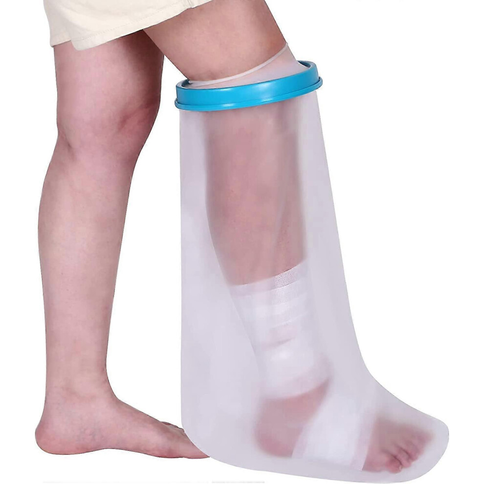 (As show, One size) Waterproof Leg Cast Cover for Showering, Reusable Covers for Leg and Foot Surgeries, Cast Covers for Shower Leg, Cast Bag for Show