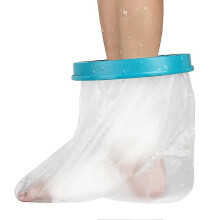 (As show, One size) Waterproof Foot Cast Cover, Reusable Ankle Wound Protector for Shower Bath, Adult Watertight Cast Bag for Surgery Foot, Ankle, Burns - Waterproof, foo