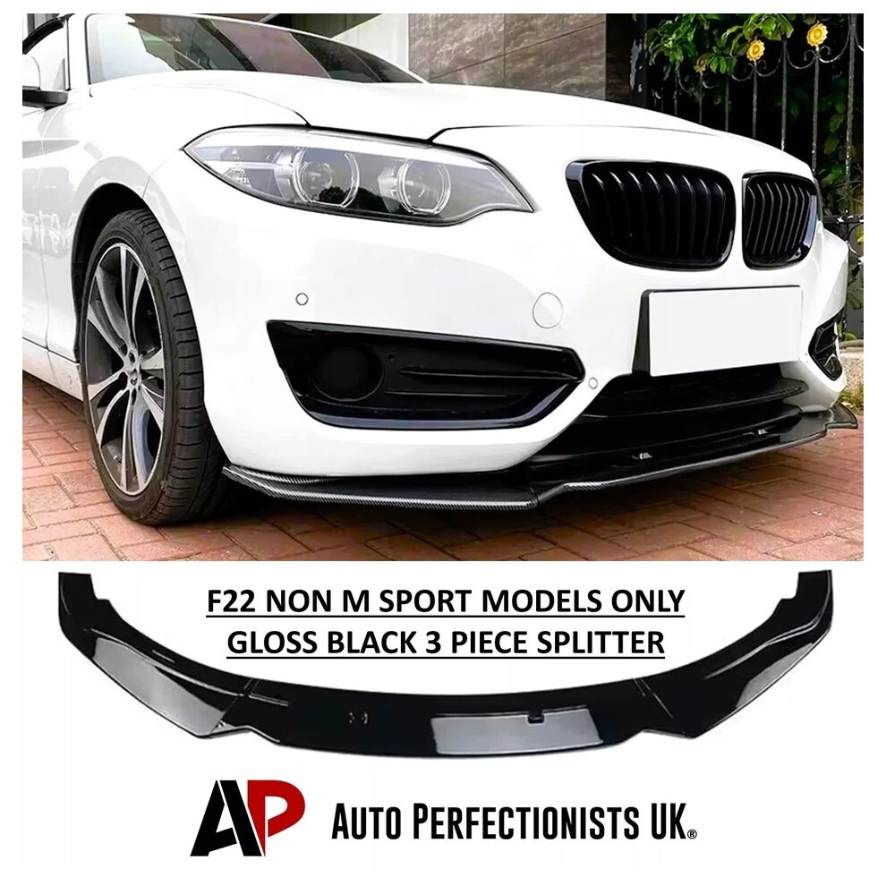 For Bmw 2 Series F22 F23 Front Splitter Spoiler Lip Non M Sport 2013-21 5061072667565