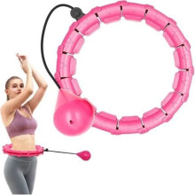 Cerceau de fitness pour adultes, 24 nœuds, anneau de taille réglable avec boule de poids gravitationnelle rotative à 360 degrés