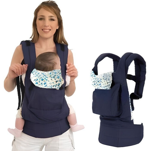 Porte-bébé ergonomique - MARQUE - Modèle - Bleu - Bébé - Toile de coton