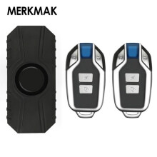Alarme antivol sans fil MERKMAK pour vélo avec 2 télécommandes, son ultra puissant de 113 dB, 7 niveaux de sensibilité