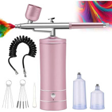 Kit aérographe complet, compresseur haute pression, injecteur d'oxygène, pour l'hydratation de la peau et le nail art