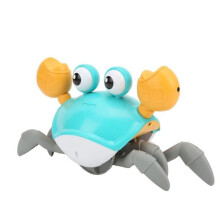 Jouet crabe rampant Zerone Jouet crabe rampant Rechargeable par USB Évite automatiquement les obstacles Jouet bébé crabe rampant