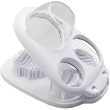 (As show, One size) 3 in 1 Egg Slicer,Egg Slicer, Egg Cutter Heavy Duty Slicer for Strawberry Fruit Garnish Slicer, Stainless Steel Wire
