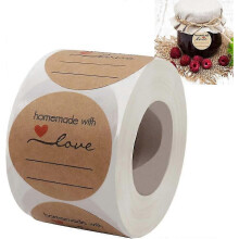 (As show, One size) Roll Of 500 Jam And Jelly Jar Labels, 2 Inches In Diameter. Canning Labels For Use With Mason Jars And Other Types Of Jars Used For Canning. Lines For