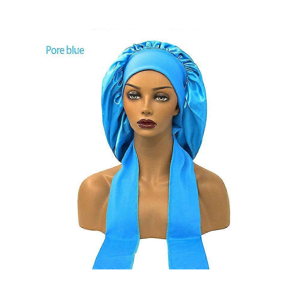 Kikidex Light (As Show, One Size) Shower Cap Long Hair Adjustable Reusable Muslim Shower Caps Large Waterproof