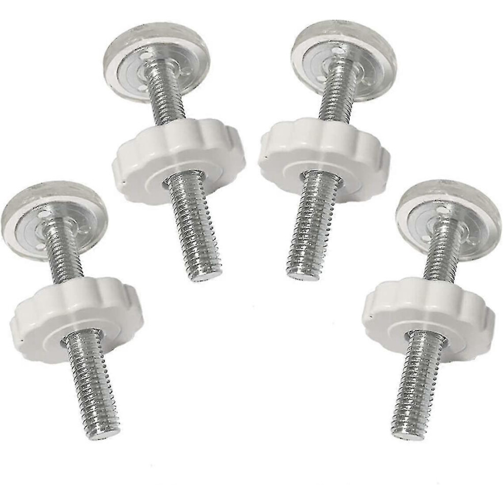 Kikidex (As Show, One Size) 4 Pcs Pressure Baby Gates Threaded Spindle Rods Walk Thru Gates Accessory Screw Bolts Kit Fitting